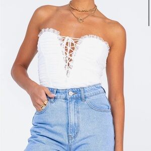 Princess Polly white bodysuit